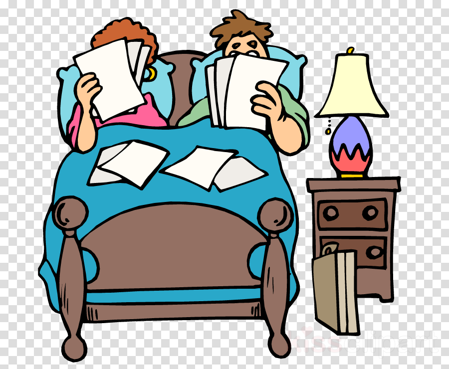 Cartoon Two People In Bed (900x740)