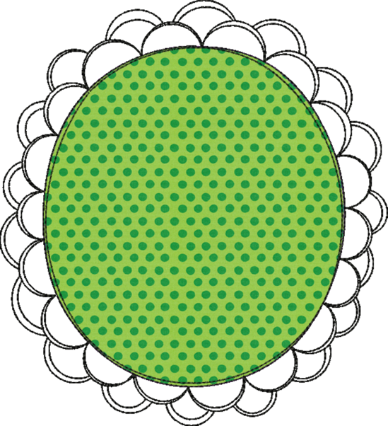 Doodle Frames Mit Diesen Schnell Gestickten Applikationen - Talerz Melamina (549x602)