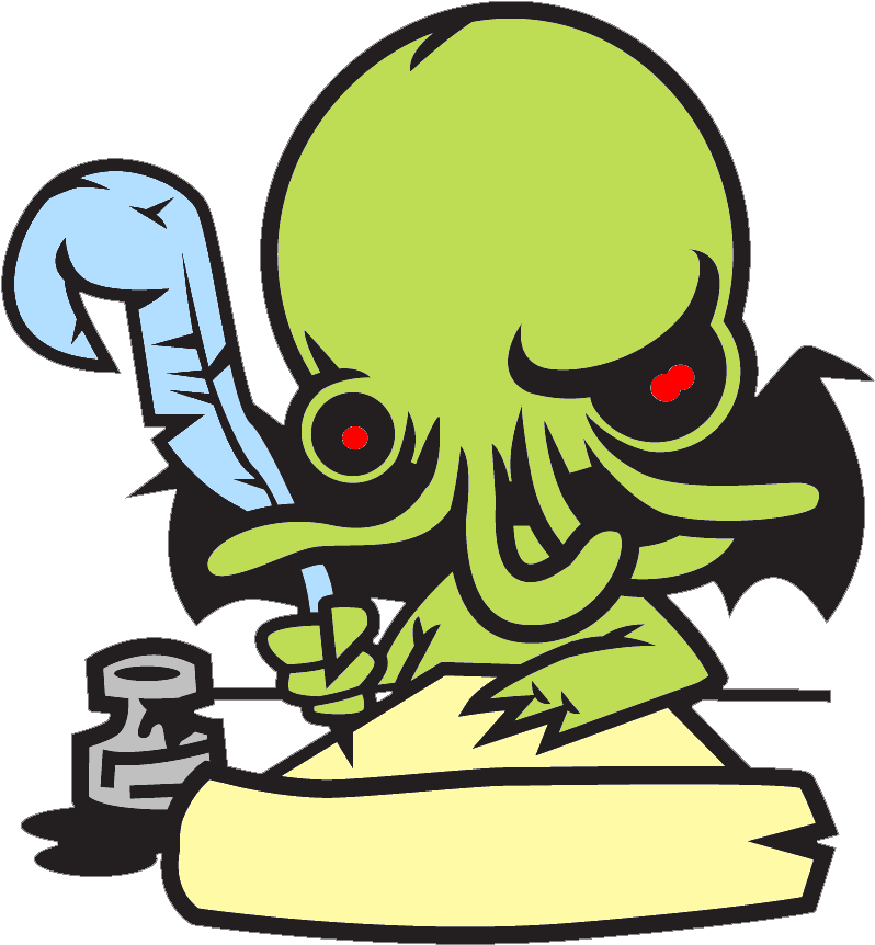 Cthulhu Scribe By Drew Pocza - Cthulhu Small (890x930)