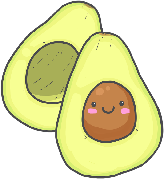 Organic Superfood For Hair Avocado - Avocado Smile Transparent (1024x1024)