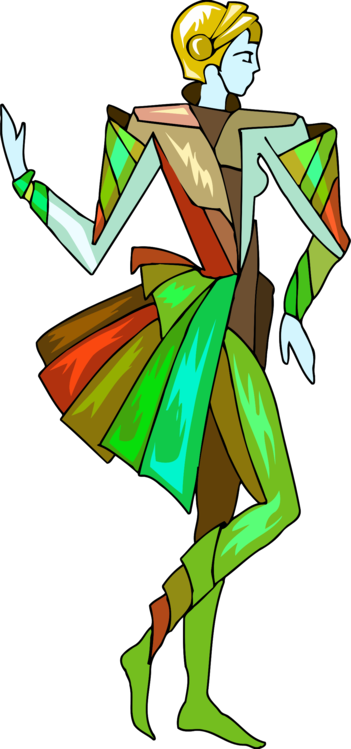 Social Dance Drawing Woman Dancer - Illustration (351x749)