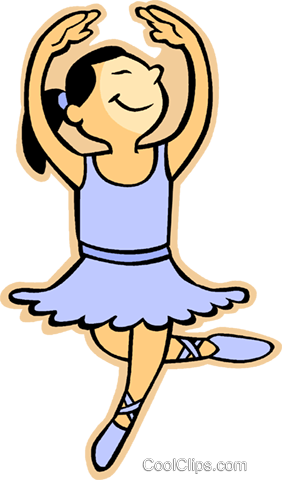 Ballet Dancer Royalty Free Vector Clip Art Illustration - Dancing School (282x480)