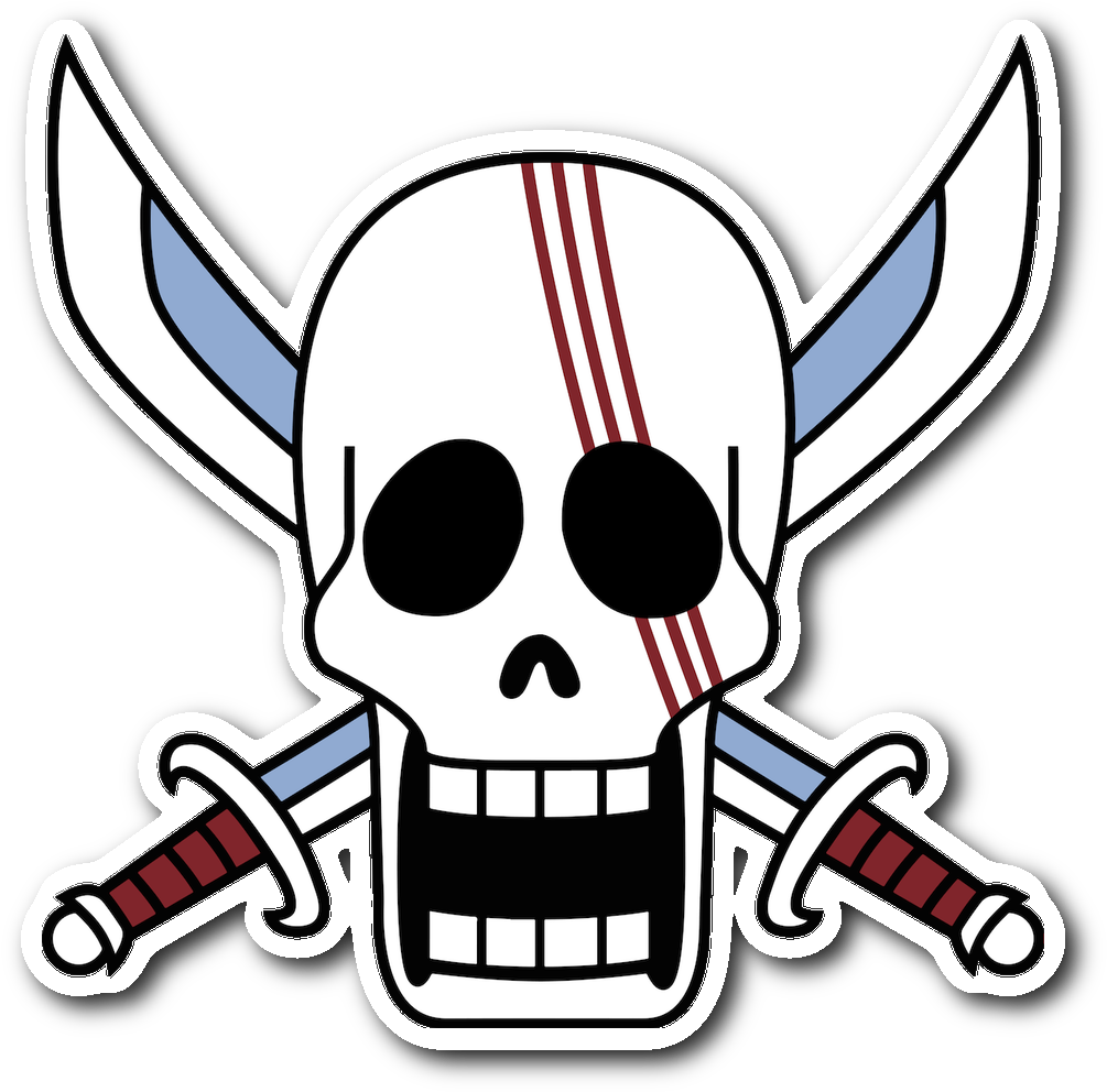 Jolly Roger Clipart Indian Sword - One Piece Shanks Flag (1064x1064)