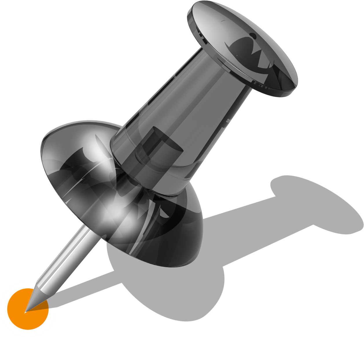 Transparent Push Pin Clip Art - Pins With No Background (1429x1268)