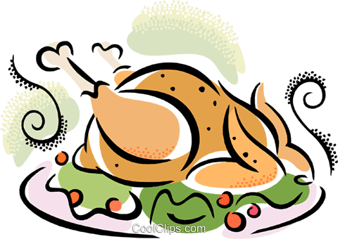 Peru Assado Livre De Direitos Vetores Clip Art Ilustração - Turkey Dinner Clip Art (480x340)
