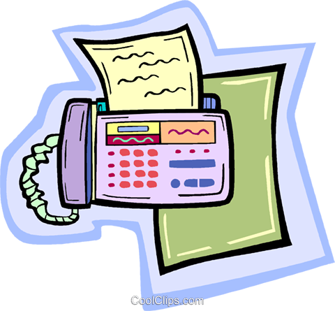 Fax Machine Royalty Free Vector Clip Art Illustration - Fax Machine Royalty Free Vector Clip Art Illustration (480x445)
