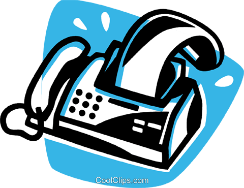 Fax Machine Royalty Free Vector Clip Art Illustration - Fax Machine Royalty Free Vector Clip Art Illustration (480x370)