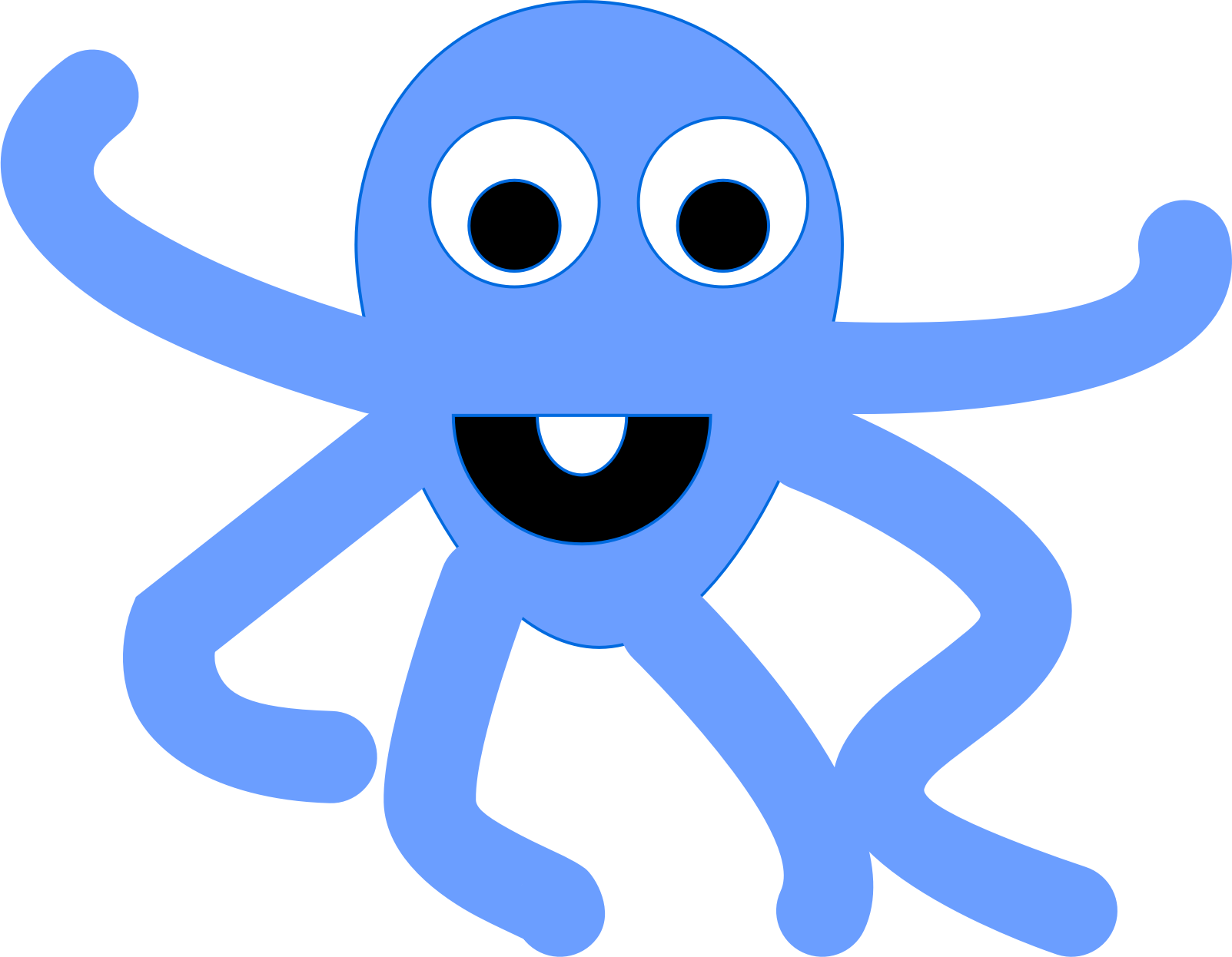 Octopus Human Behavior Smiley Logo Animated Cartoon - Octopus Human Behavior Smiley Logo Animated Cartoon (1603x1246)