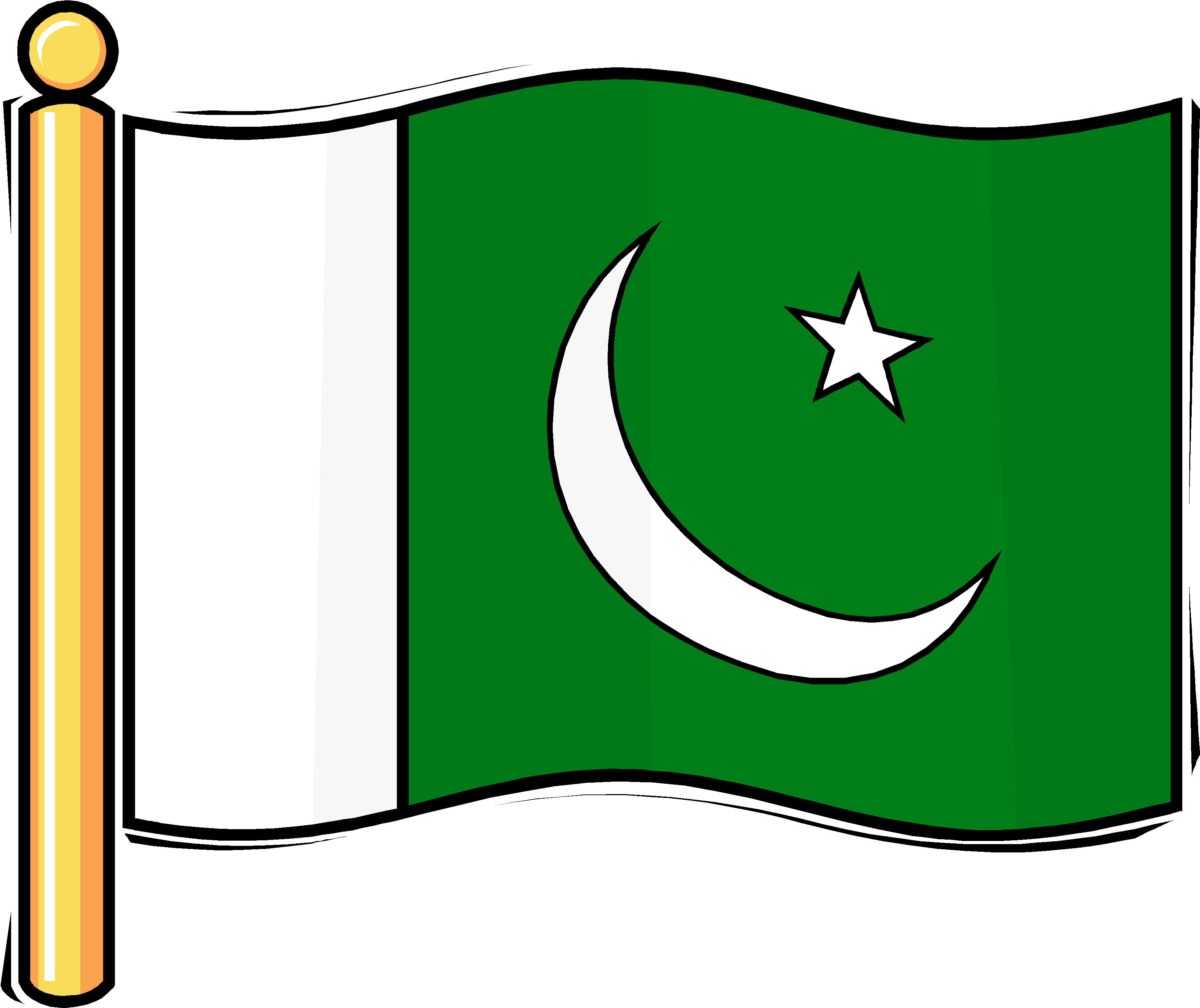 Pakistan Textile Industry - Flag (3598x3023)