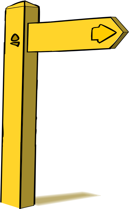 Wooden Sign Post Png - Sign Post Clipart (453x734)
