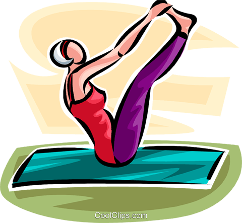 Woman Doing Exercises Royalty Free Vector Clip Art - Mulher Fazendo Exercicio Png (480x443)