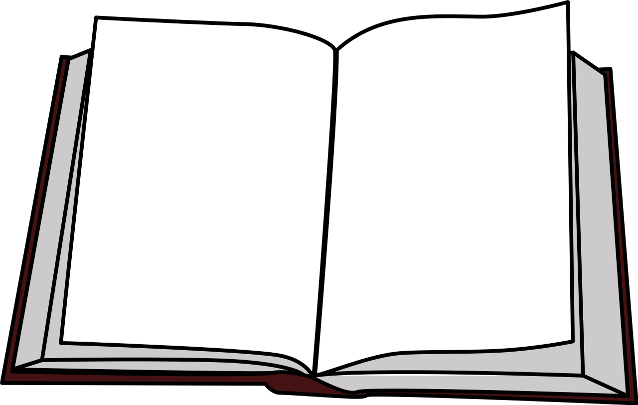 Open Face Book Clip Art - Livre Ouvert (1280x812)