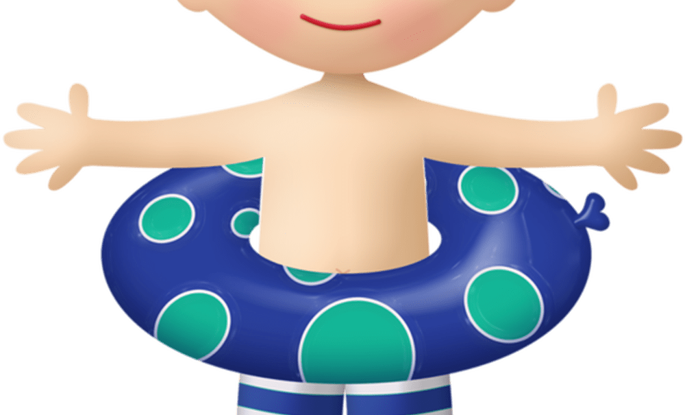 Clipart Family Swimming Pool, Clipart Family Swimming - Pool Party Menino Png (1000x605)