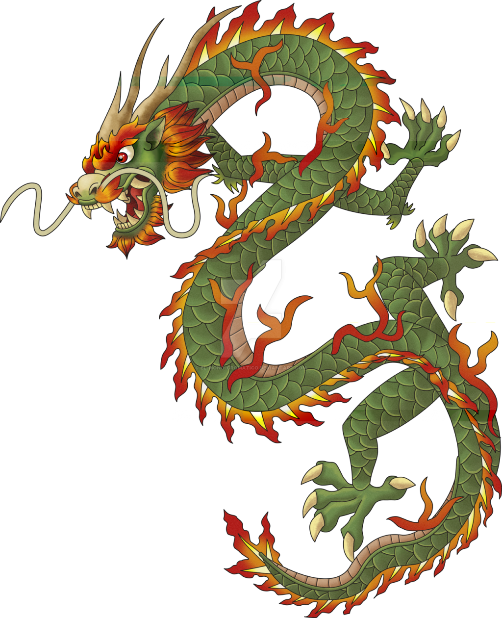 Large Size Of Coloring Pages - Chinese Dragon Transparent Background (1024x1260)