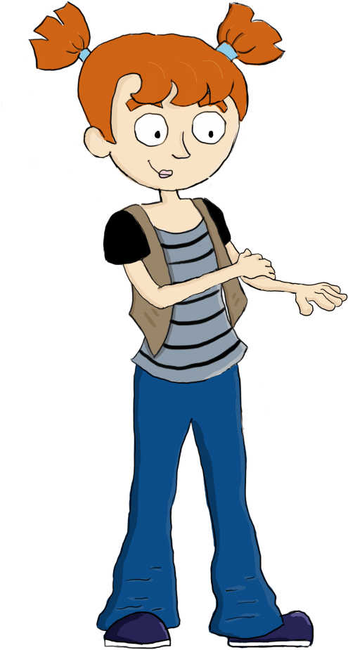 Calm Clipart Calm Child - Transparent Cartoon Kid Nervous (791x1024)