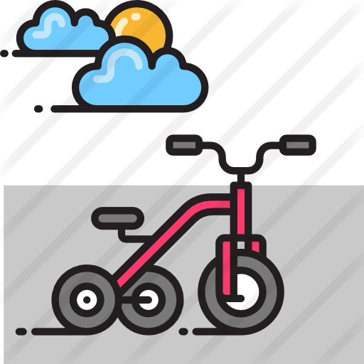 Tricycle Free Icon - Tricycle Free Icon (512x512)