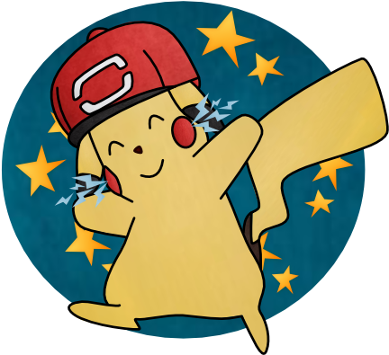 Pokemon Partner Cap Pikachu Fan Art By Hoshigumochan - Flag (525x541)