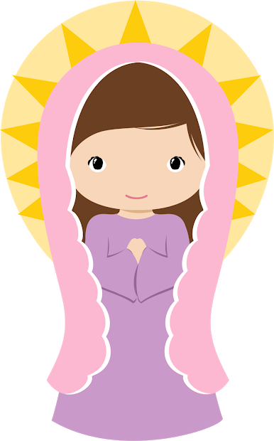 Virgen De Guadalupe Clip Art - Dibujo De La Virgen De Chiquinquira (386x620)