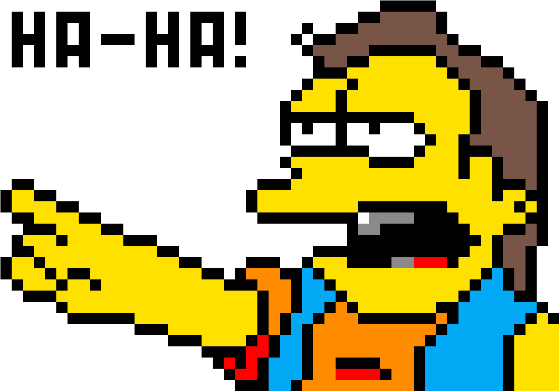 Nelson From The Simpsons - Pixel Art Nelson Muntz (1173x828)