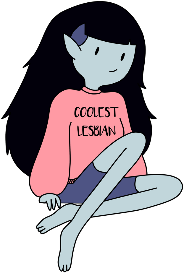 Marceline The Lesbian Queen Transparent By Venus-arts - Cartoon (769x1040)