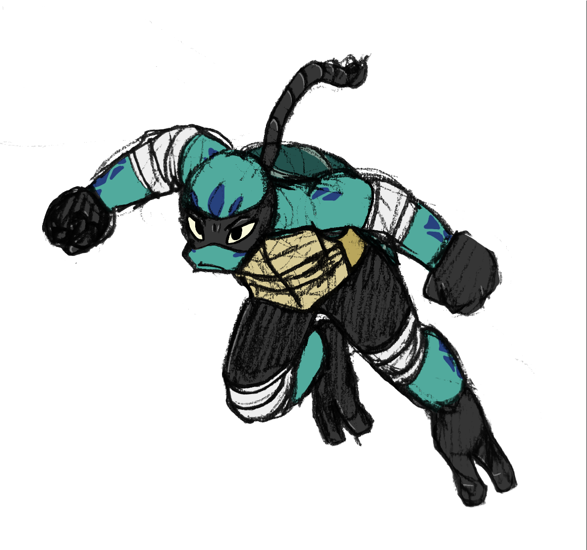 Rise Of The Teenage Mutant Ninja Turtles - Cartoon (1200x1110)