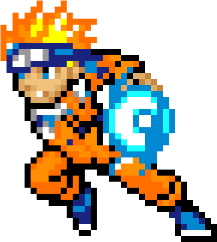 Dragon Ball-z - Pixel Naruto (1200x1200)