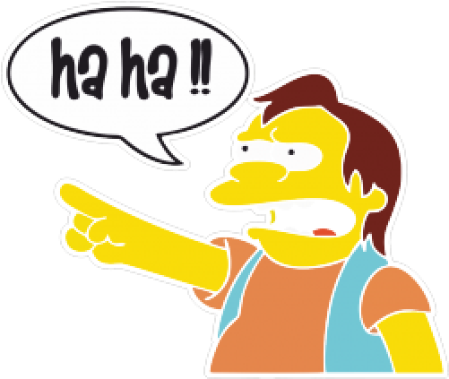 Simpsons Memes Ha Ha - Aprils Fool (500x500)