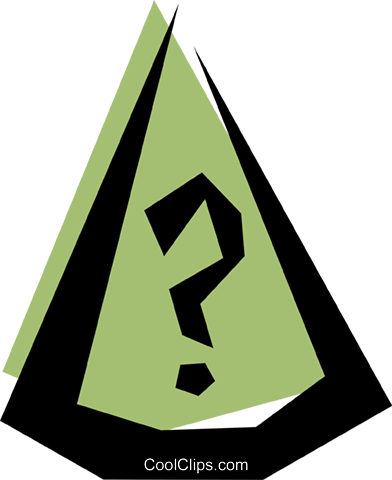 Dunce's Cap Royalty Free Vector Clip Art Illustration - Triangle (392x480)