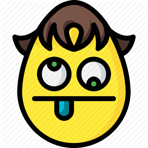 Emoji Face Clipart Loopy - Crazy Emojis (512x512)