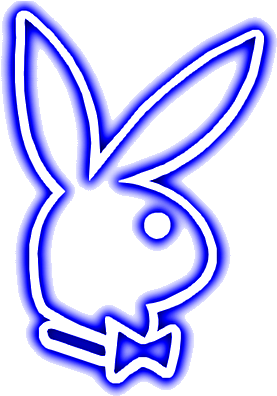 Transparent Via Tumblr Quotes - Blue Playboy Bunny Transparent (400x400)