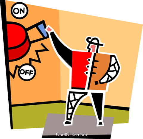 Electrical Switch Royalty Free Vector Clip Art Illustration - Electrical Switch Royalty Free Vector Clip Art Illustration (480x467)