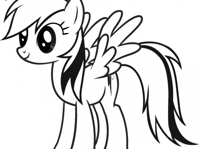 My Little Pony Clipart Rainbow Dash - Rainbow Dash Para Dibujar (640x480)
