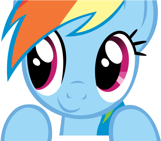 Pony Clipart Rainbow Dash - Mlp Rainbow Dash Head (640x480)