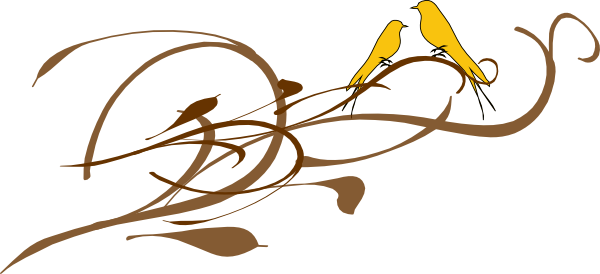 Kj Love Birds - Wedding Dove Clipart Png (600x274)
