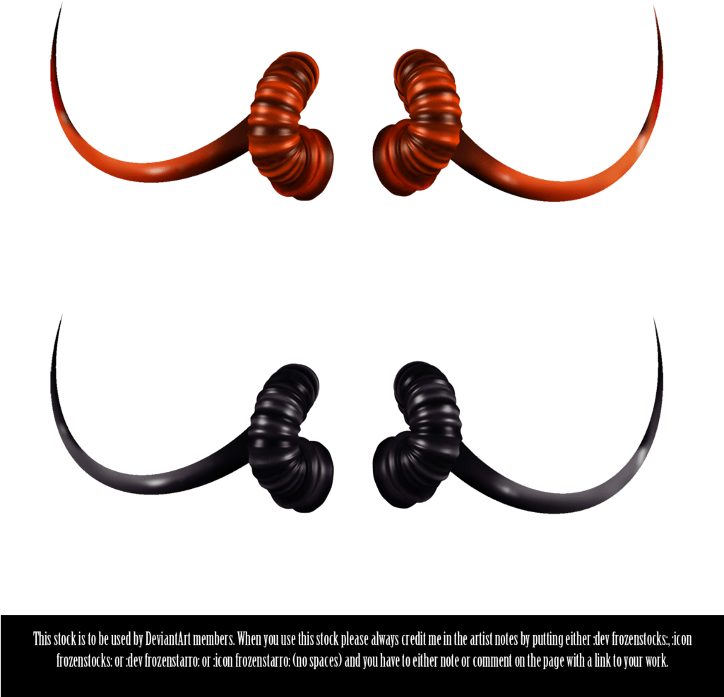 Transparent Demon Horns - Realistic Devil Horns Transparent (1024x1024)