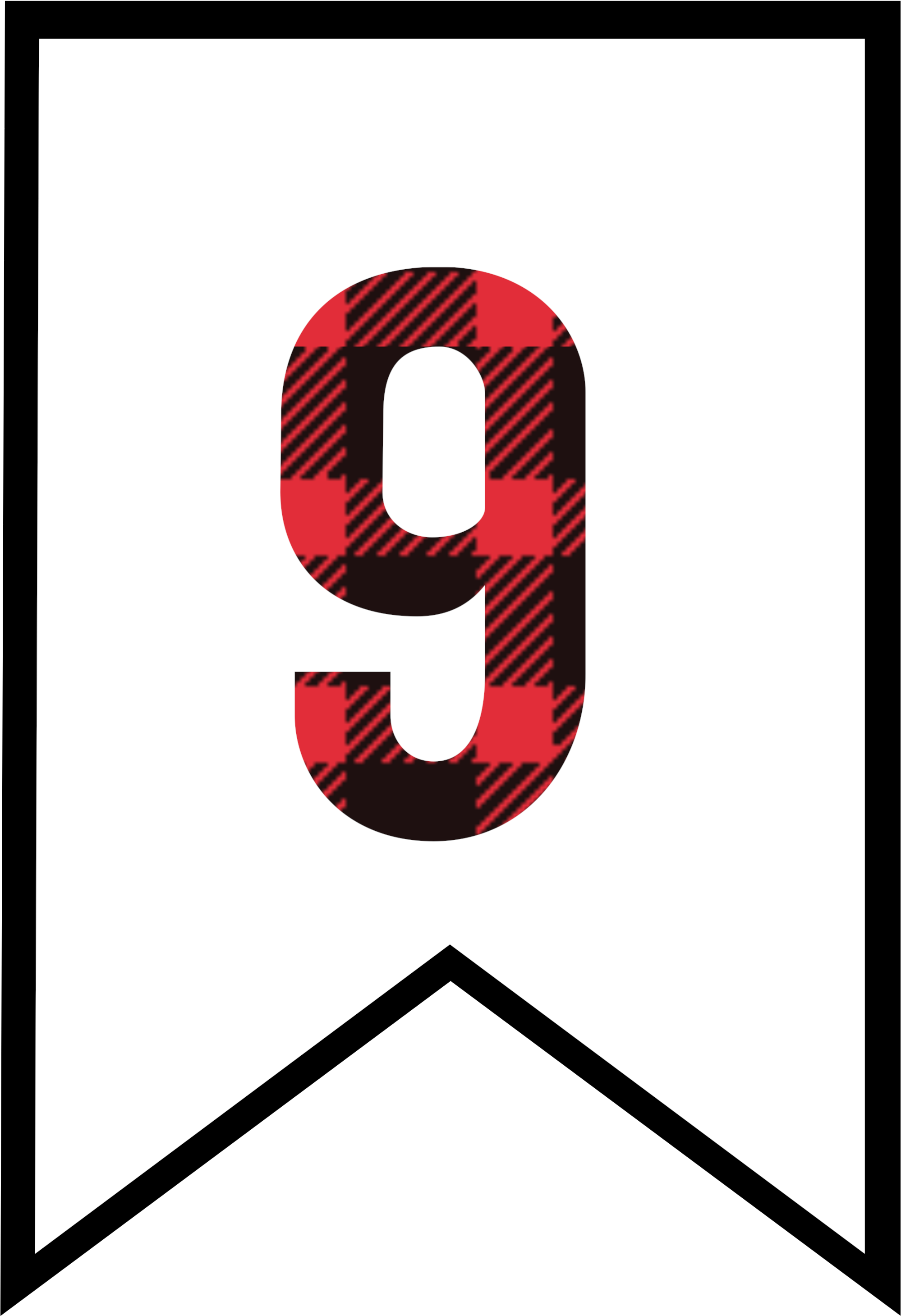 0 Buffalo Plaid Banner Flag - Buffalo Print Clip Art (2083x2986)