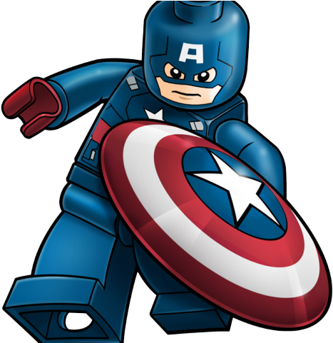 Captain Marvel Clipart Clip Art - Captain America Lego Cartoon (640x480)