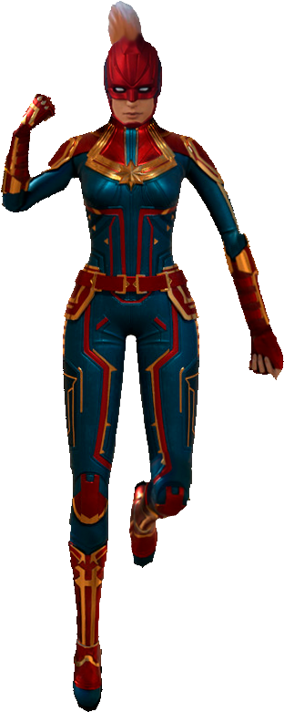 Captain Marvel By 4n4rkyx - Captain Marvel Render (500x816)
