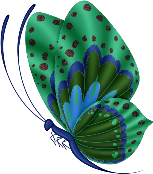 Butterfly Clip Art, Butterfly Painting, Blue Butterfly, - Butterfly Borboletas Vermelha Png (564x622)