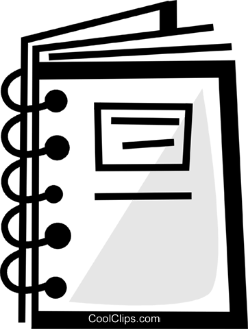 3-ring Binders Royalty Free Vector Clip Art Illustration - 3-ring Binders Royalty Free Vector Clip Art Illustration (362x480)