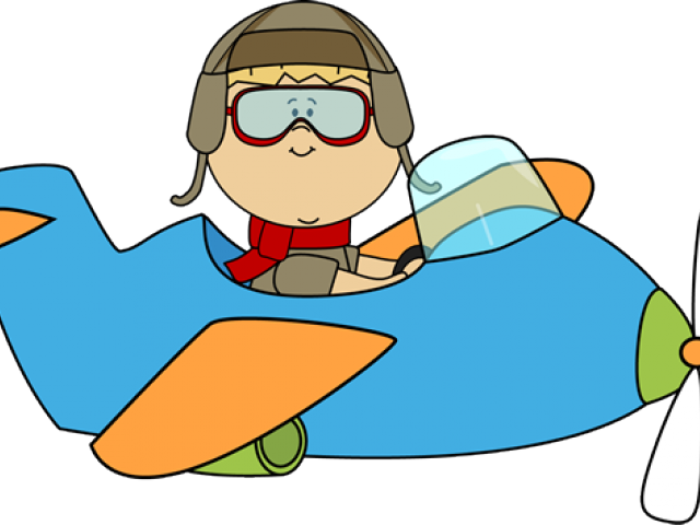 Flight Clipart Flew - Flying A Plane Clipart (640x480)