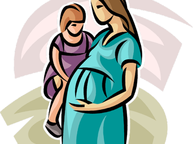 Mommy Clipart Pregnancy - Pregnant Woman Clip Art (640x480)