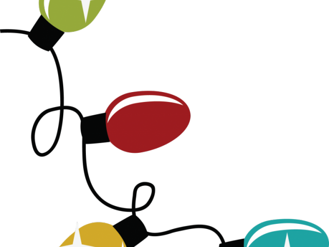 Christmas Lights Clipart Translucent - Christmas Lights No Background (640x480)