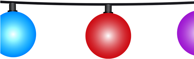 Christmas Lights Clipart Clear Background - Circle (640x480)