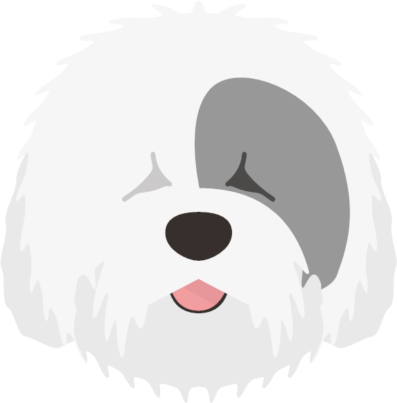 Old English Sheepdog Clipart Muddy Dog - Bearded Collie (600x600)