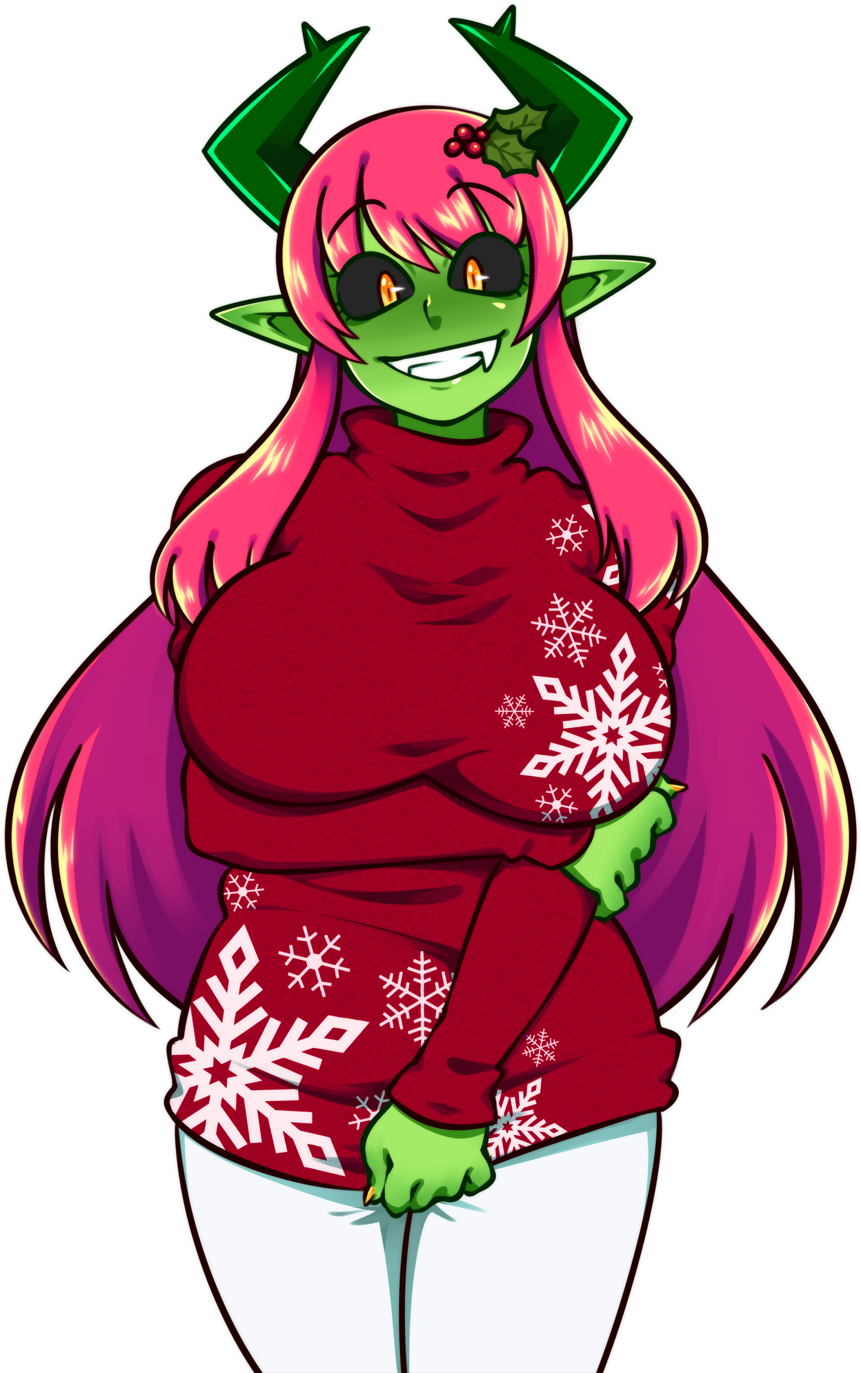Christmas Sweater Vera - Cartoon (1414x2000)