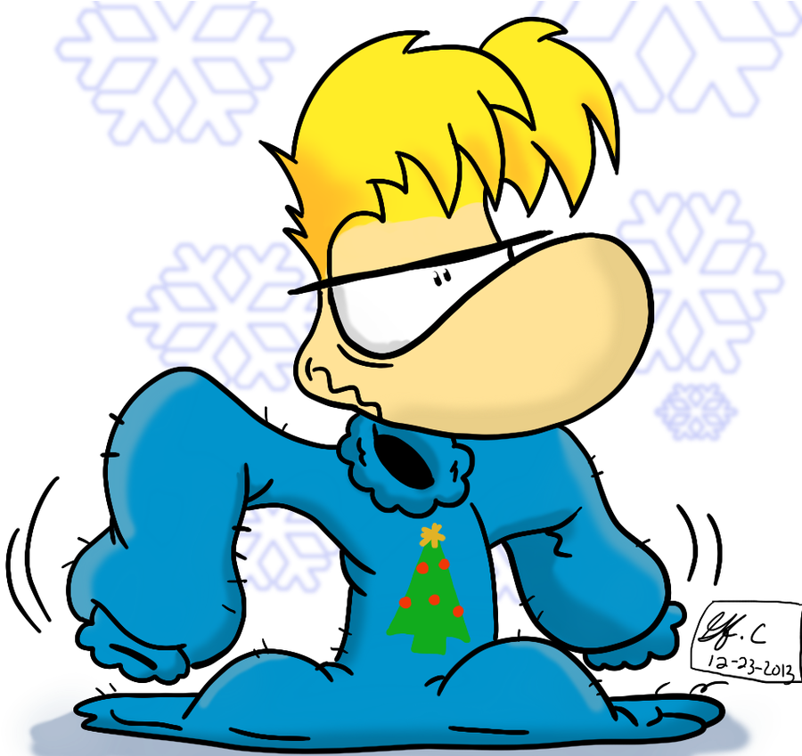 Rayman's Christmas Sweater By Spongefox - Christmas Rayman (942x848)