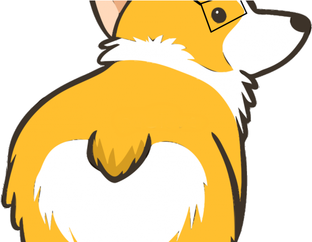 Corgi Clipart Simple - Public Domain Dog Clip Art (640x480)