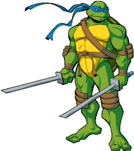 Leonardo Clipart At Getdrawings - Teenage Mutant Ninja Turtles 2003 Leonardo (420x302)