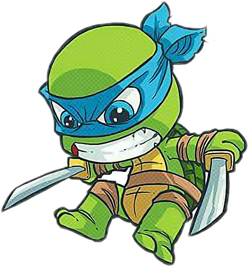 Tmnt Sticker - Teenage Mutant Ninja Turtles Chibi (1024x1096)